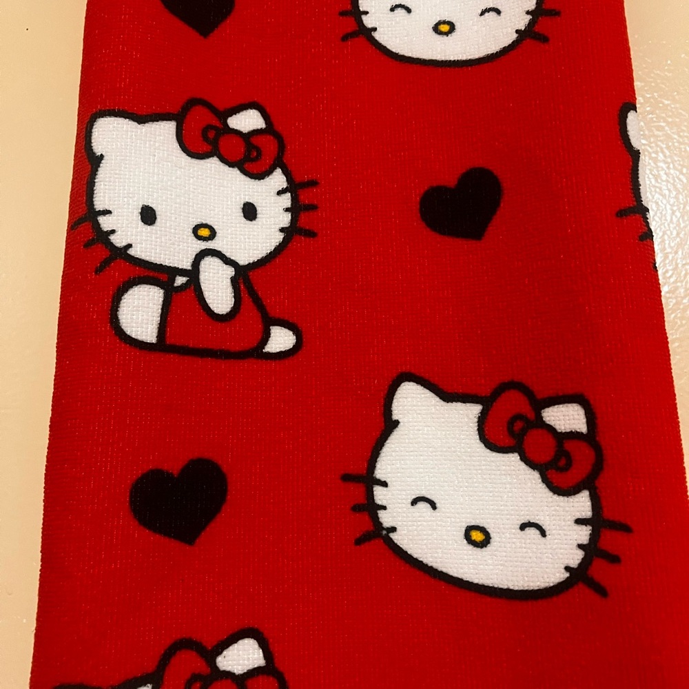 Hello Kitty Red and White Beach Towel